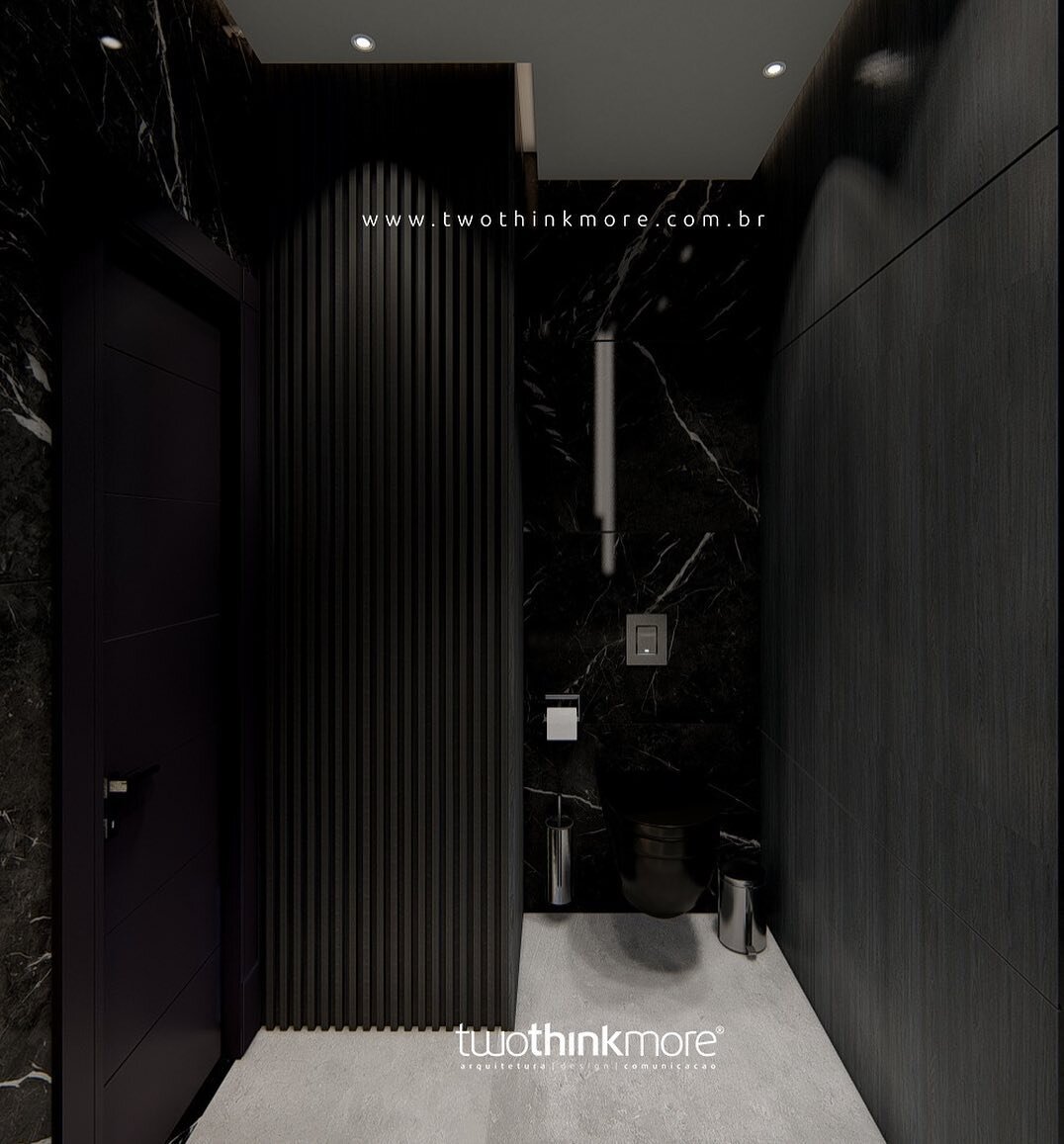 Black Toilet 😀
.
.
By TwoThinkMore Arquitetura
#lavabo #toilet #interioresdesign #neronarquina #felipebortolini 
@felipe2tm @ricardo_peruzzolo