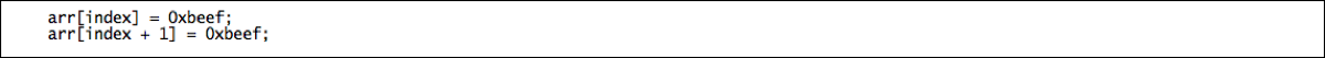 Figure SEQ Figure \* ARABIC
13 - Multiple Array Accesses Requiring Only a Single Type Check (Click to enlarge)