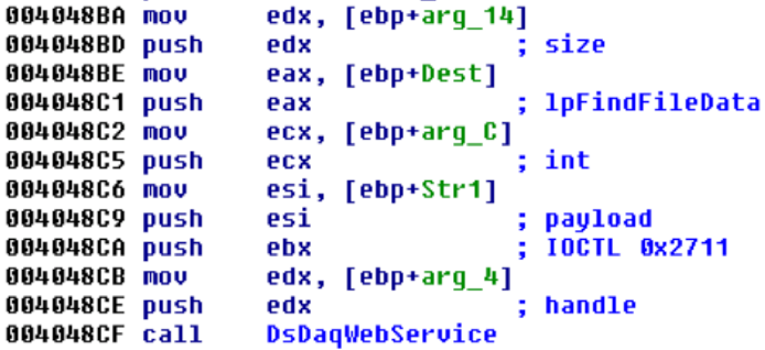 Preparing to hand off the RPC request to drawsrv