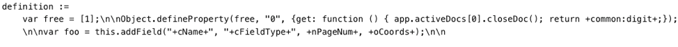 Figure 11: New definition statement broken into multi-lines for ease of reading
