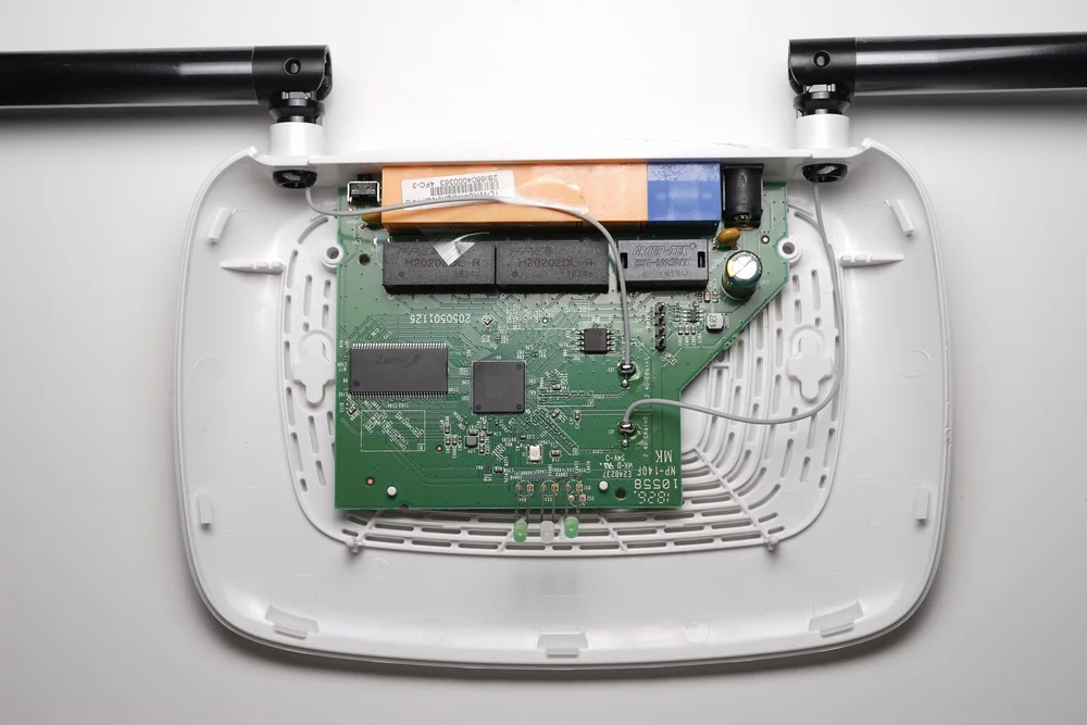 Figure 3 - Internal view of the router