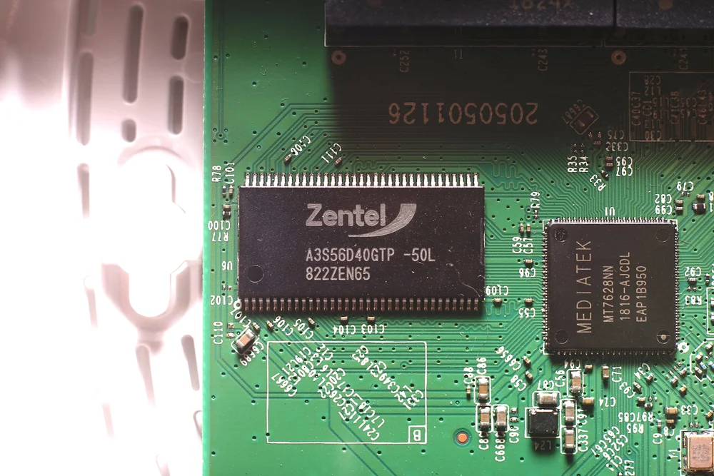 Figure 5 - Close up view of the Zentel SDRAM