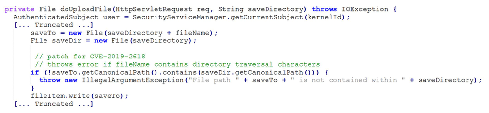 Figure 4 - Exception Error for saveDir