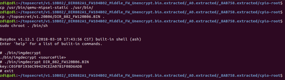 Figure 3 - Using QEMU to perform a cross-architectural chroot