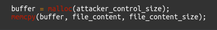 Figure 2 - Pseudo-code of the vulnerable function