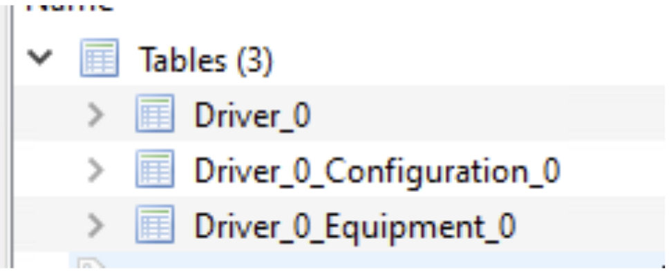 Figure 4 - DriverConfig.db contents