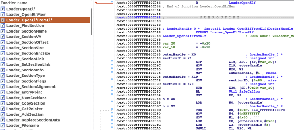 Figure&nbsp;6&nbsp;- Embedded vmmblob loader code