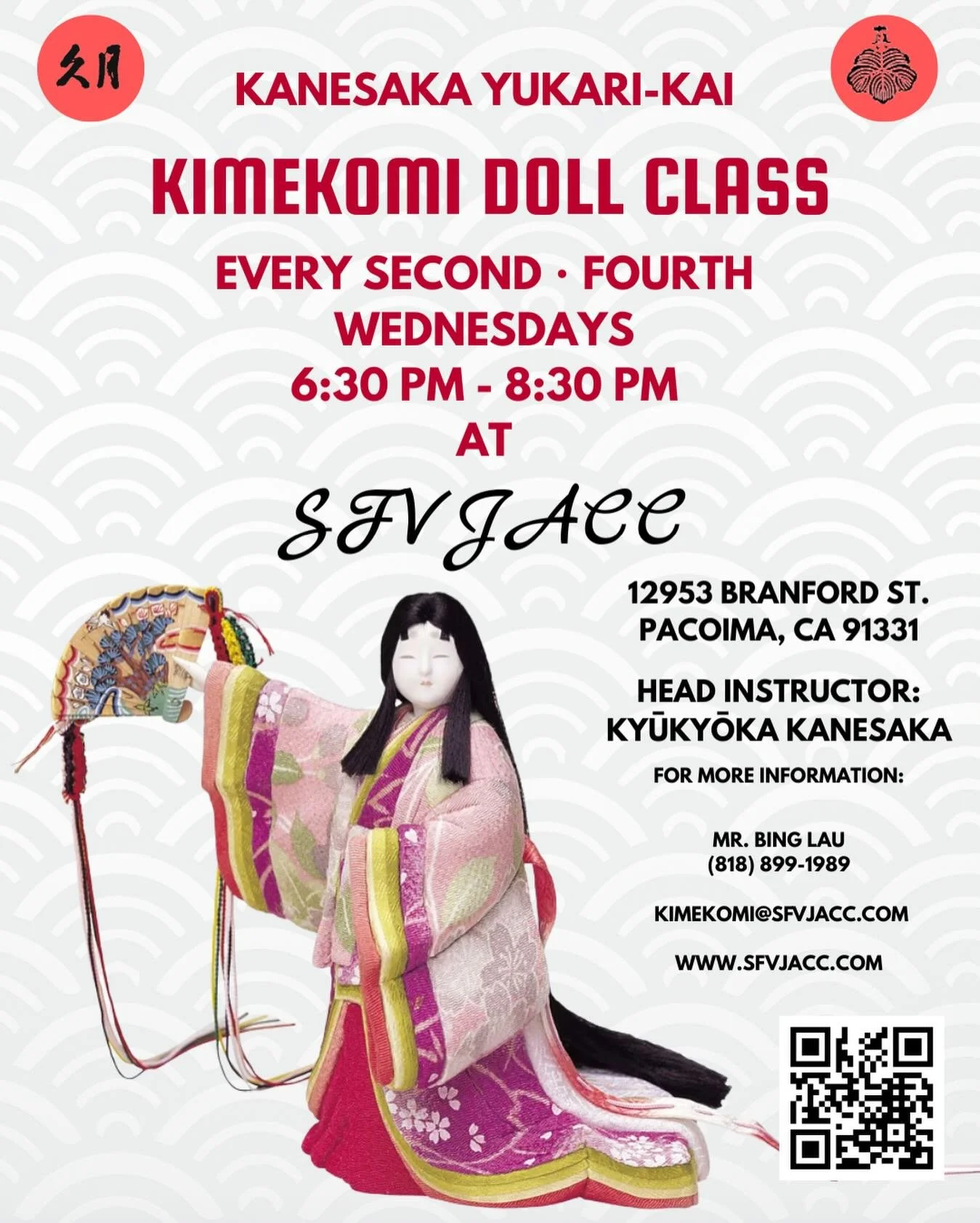 Have you ever wanted to make your own Kimekomi dolls? Join us ever 2nd and 4th Wednesdays @sfvjacc from 6:30-8:30 pm! Hope to see you there!
#kanesakayukarikai #kimekomi #kimekomidolls #kimekomidoll #japanesedoll #japanesedolls #tradtionalcraft #japa