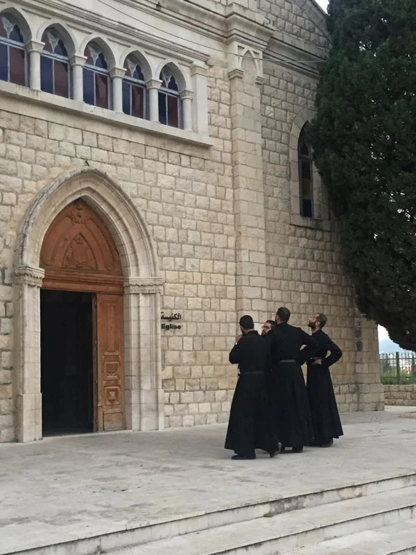 Dancing priests (not presently dancing)