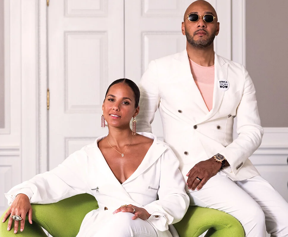 Alicia Keys and Swiss Beatz (Image ARTnews)