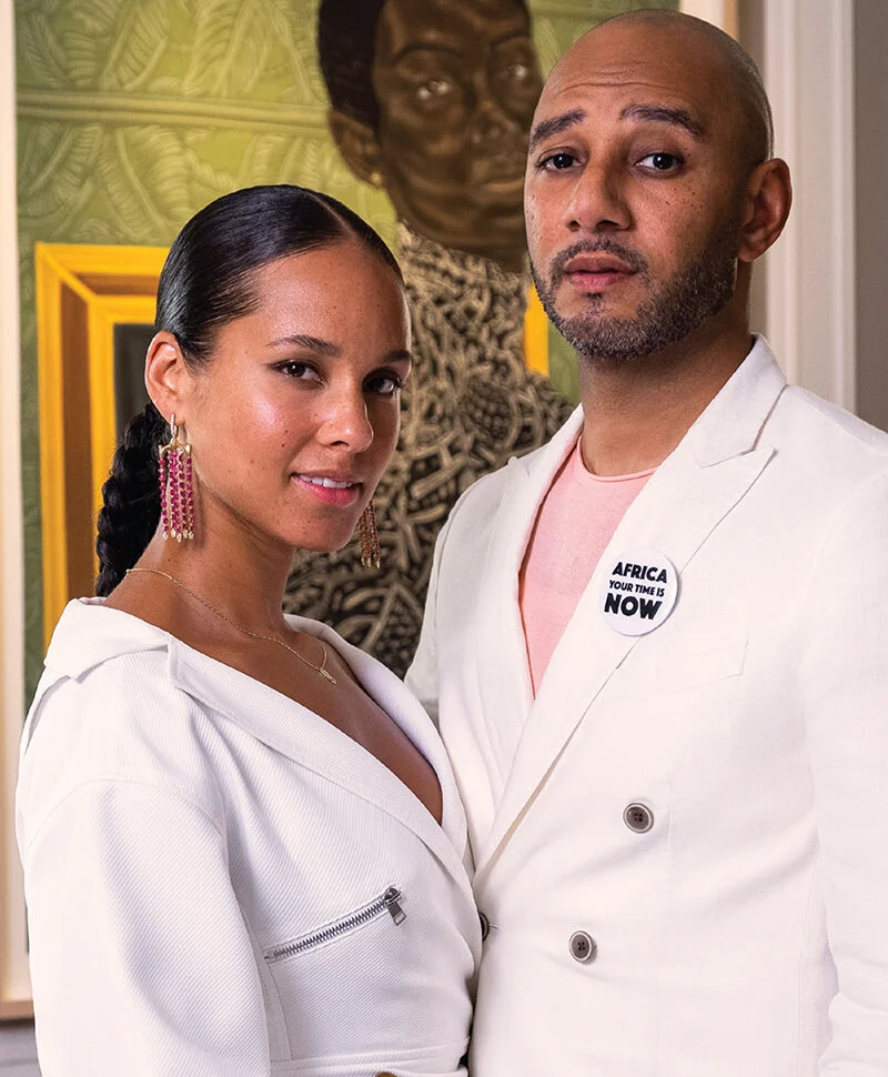 Alicia Keys and Swiss Beatz (Image ARTnews)