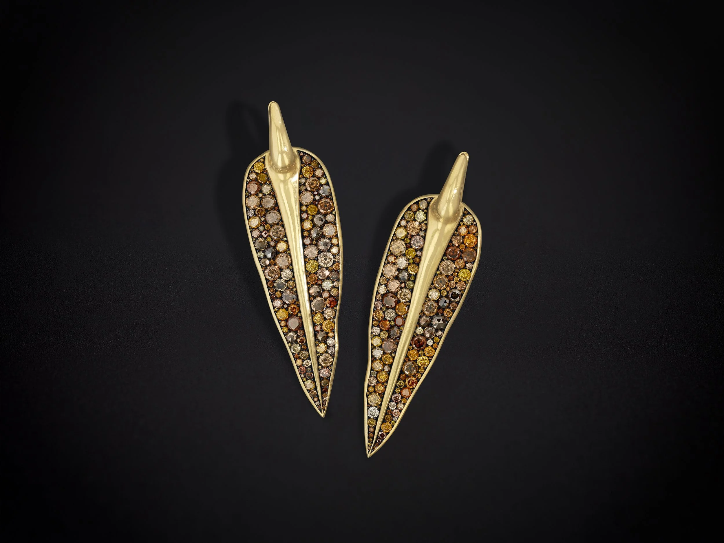 VCE0173 OAK VYV EARRINGS | YELLOW GOLD BROWN DIAMONDS (4).jpg