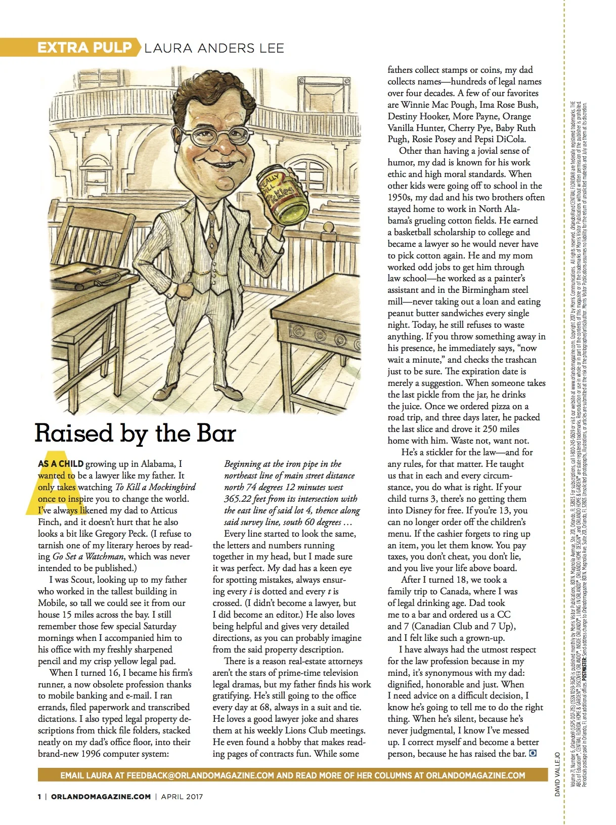 Orlando magazine column
