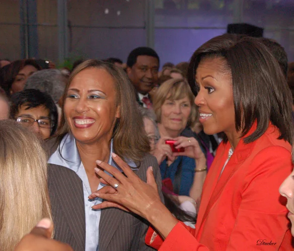 Rhonda F. Harris, Founder and Executive Director, Veterans Resource Program with Former First Lady, Michelle Obama. 