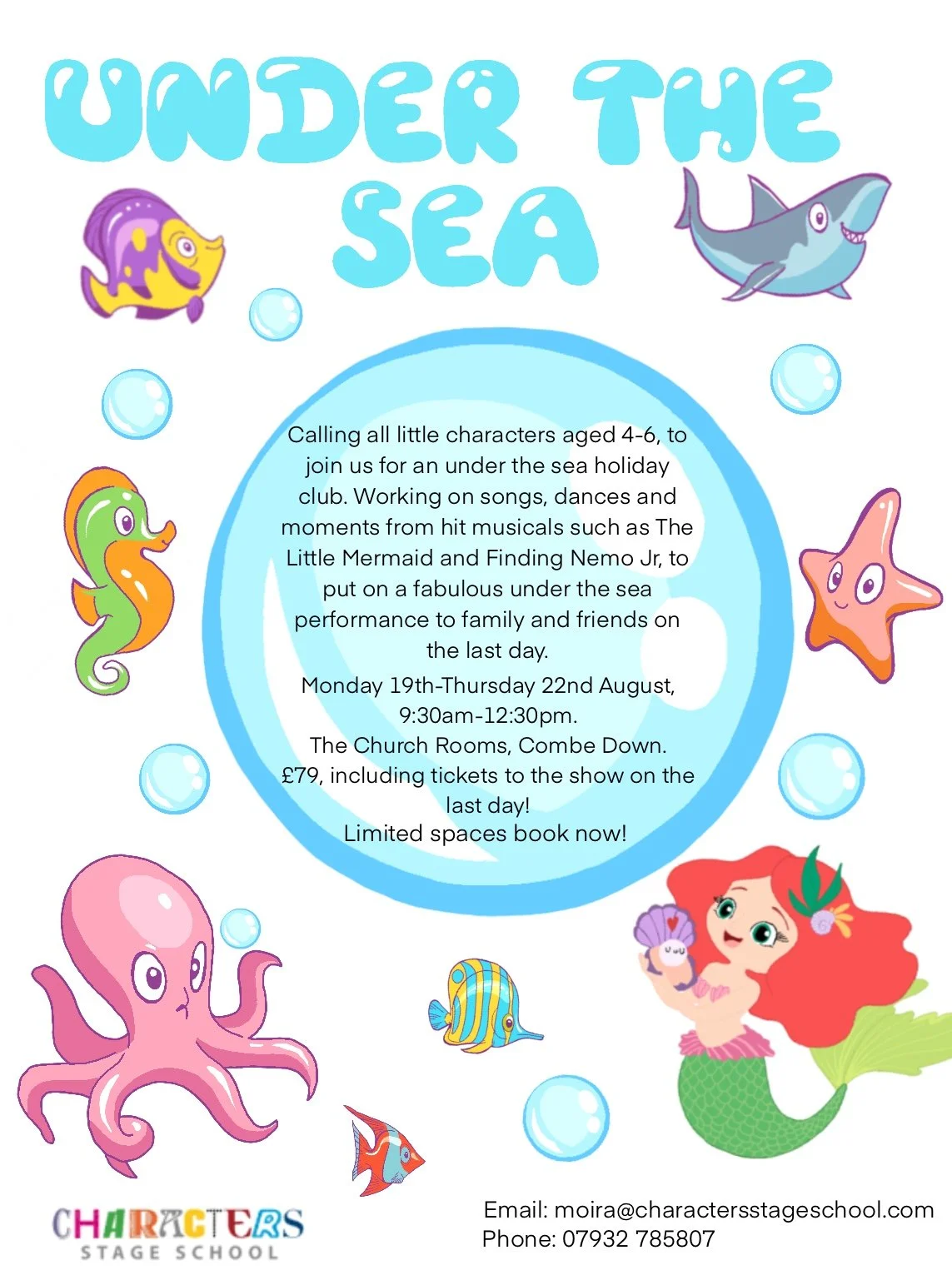 'Under the Sea' Holiday Club for Little Characters