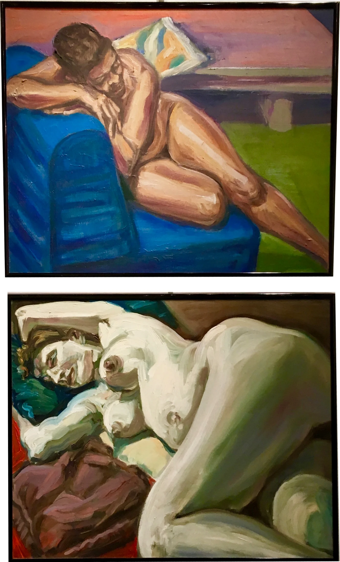 Gloria Diagonal/Blue Couch (top) Bette Angles (bottom) Mary Hutchinson