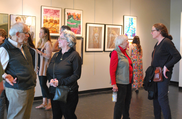 Mary and Bob Hutchinson with guests at the Pair(s) art opening A:NT Gallery June 3,2017 .jpg