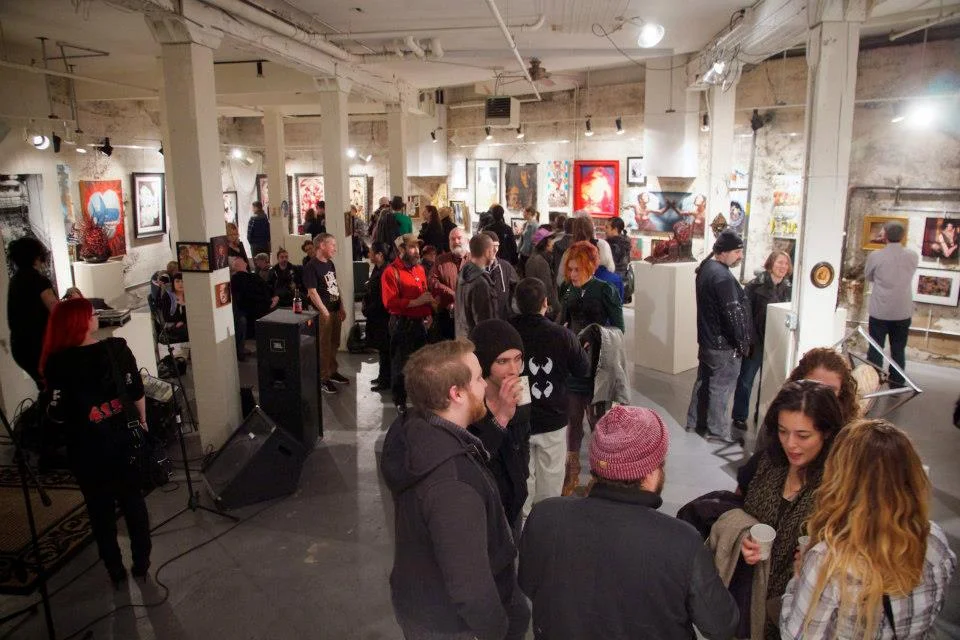 Art/Not Terminal's cavernous lower gallery at 2045 Westlake