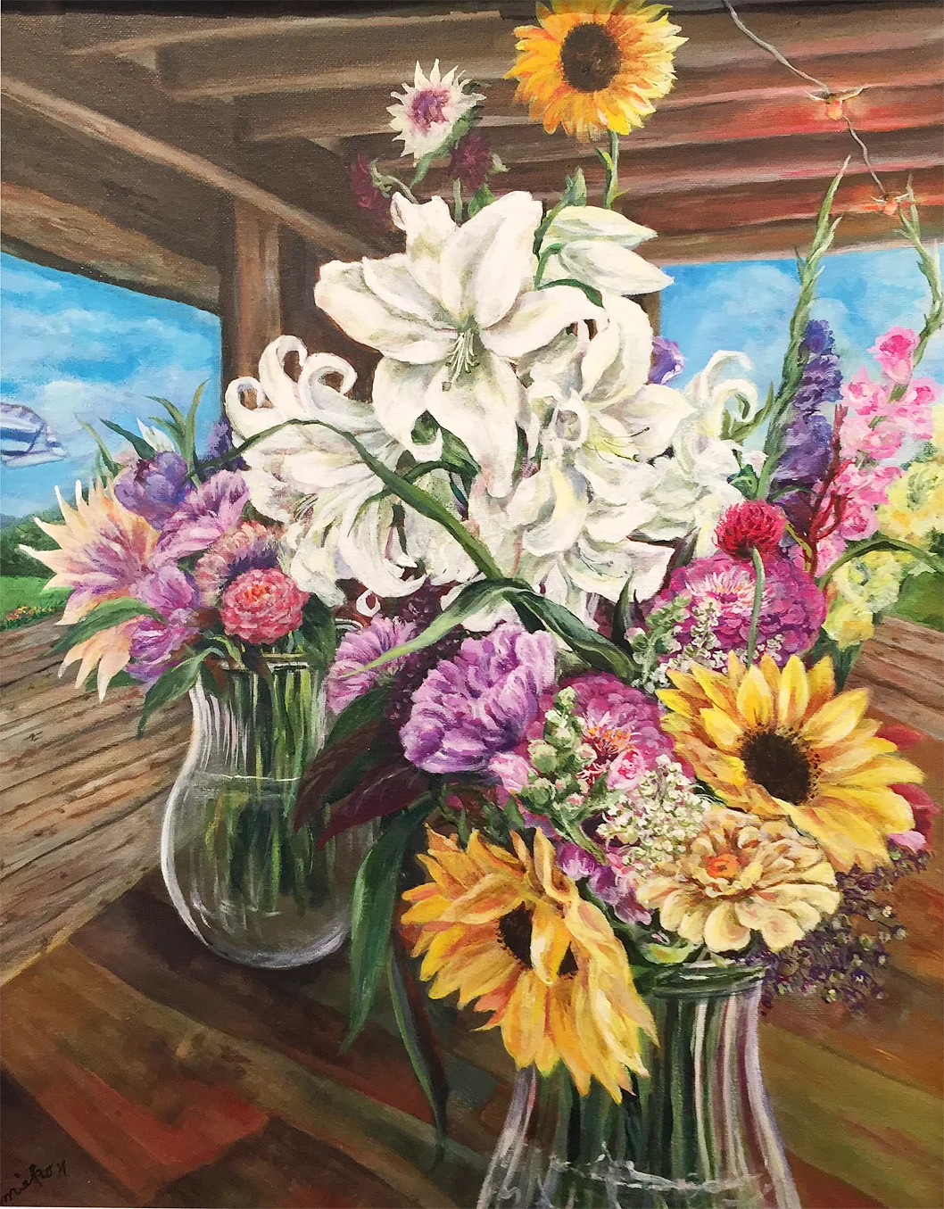 Flower Stand Bouquet Mieko Hamblin