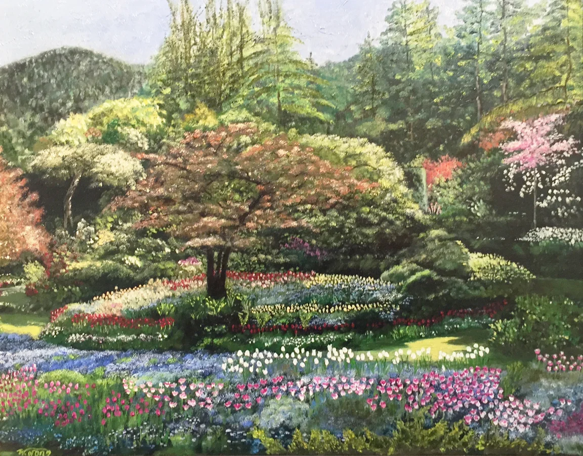 Spring at the Sunken Garde n Wai Wong-Miller