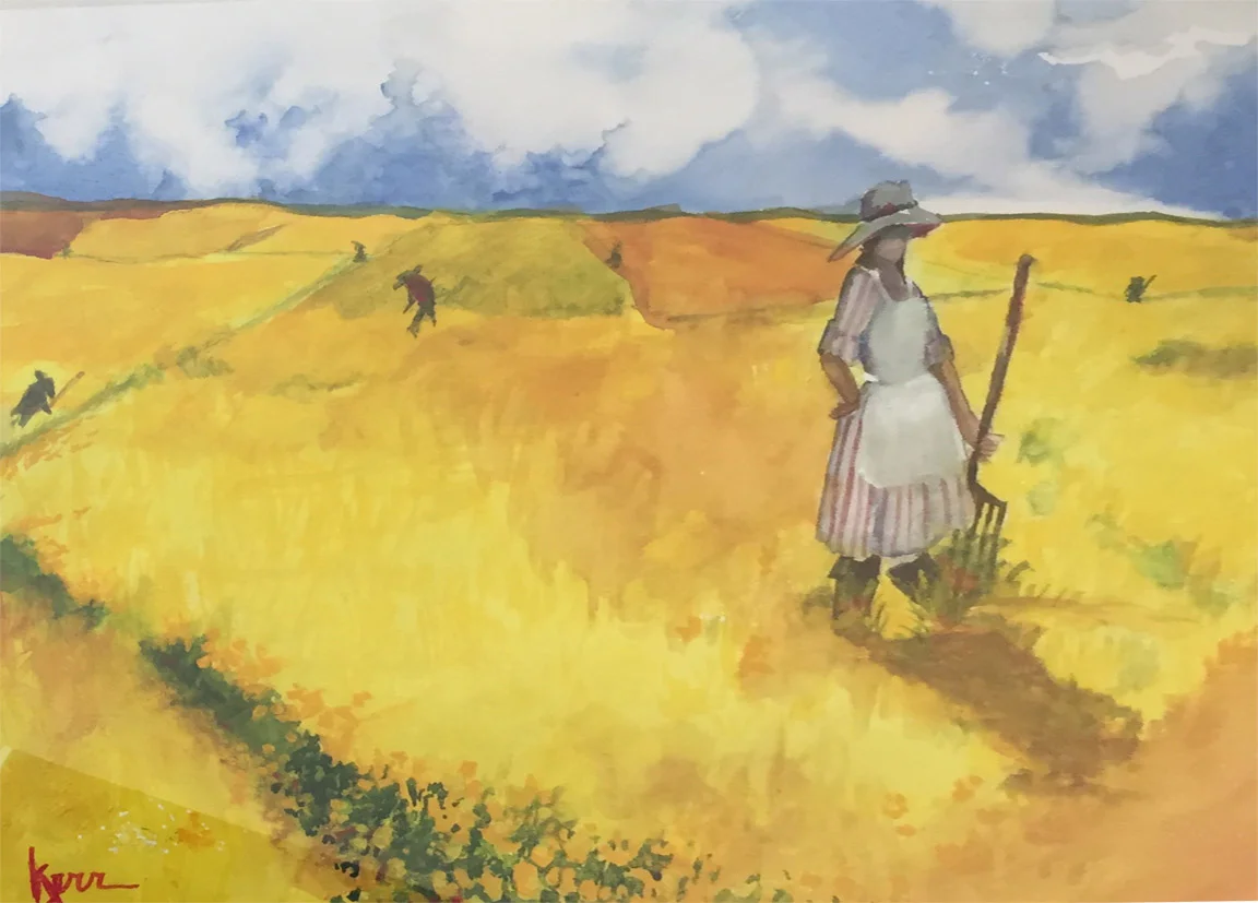 Mustard Field Lynn Kerr