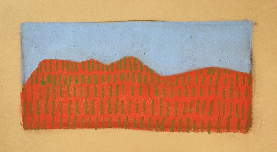 Red Hill with Telephone Poles _ Base Color Study.jpg