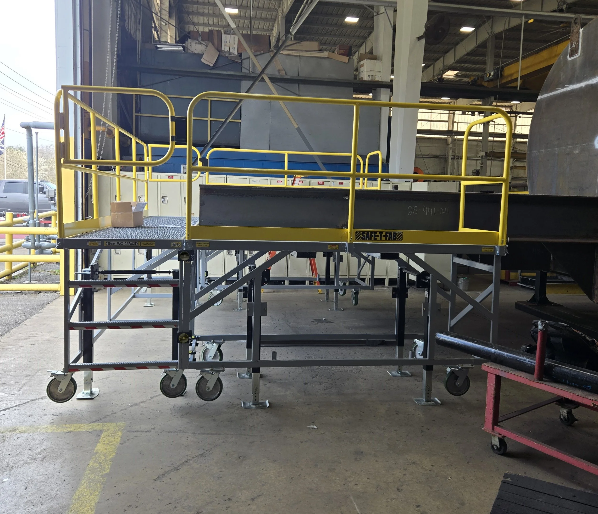 Square Working Platform Custom Work Platforms and Access Equipment — SAFE-T-FAB