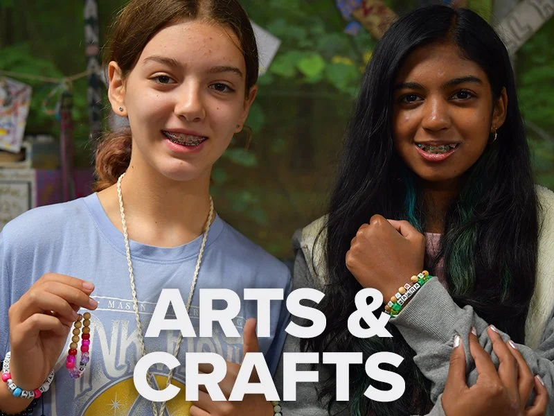 You can't have camp without Arts & Crafts! Friendship bracelets, jewellery, buttons, tie-dye, shrink-art, sculptures, crafts, and more - the only limit is your imagination! 