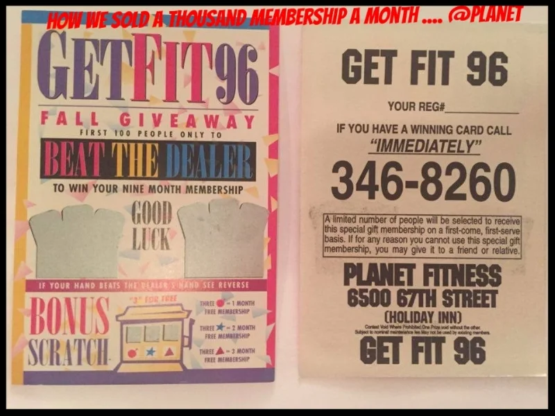 Planet Fitness would mail out through Canada Post over 1000, 000 promotional items each year ... with hundreds of different promotions here are just a few that rocked in the day! Things were very different back then and Canada post direct mail was b…