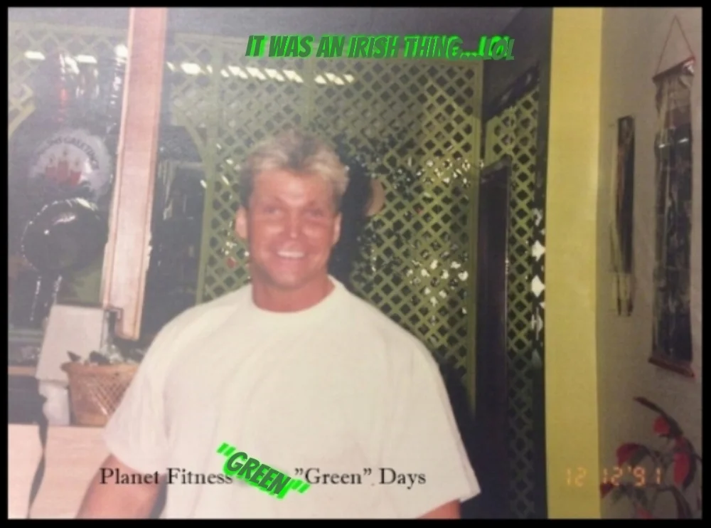 Can you tell Shawn is Irish~ The Green days at Planet Fitness