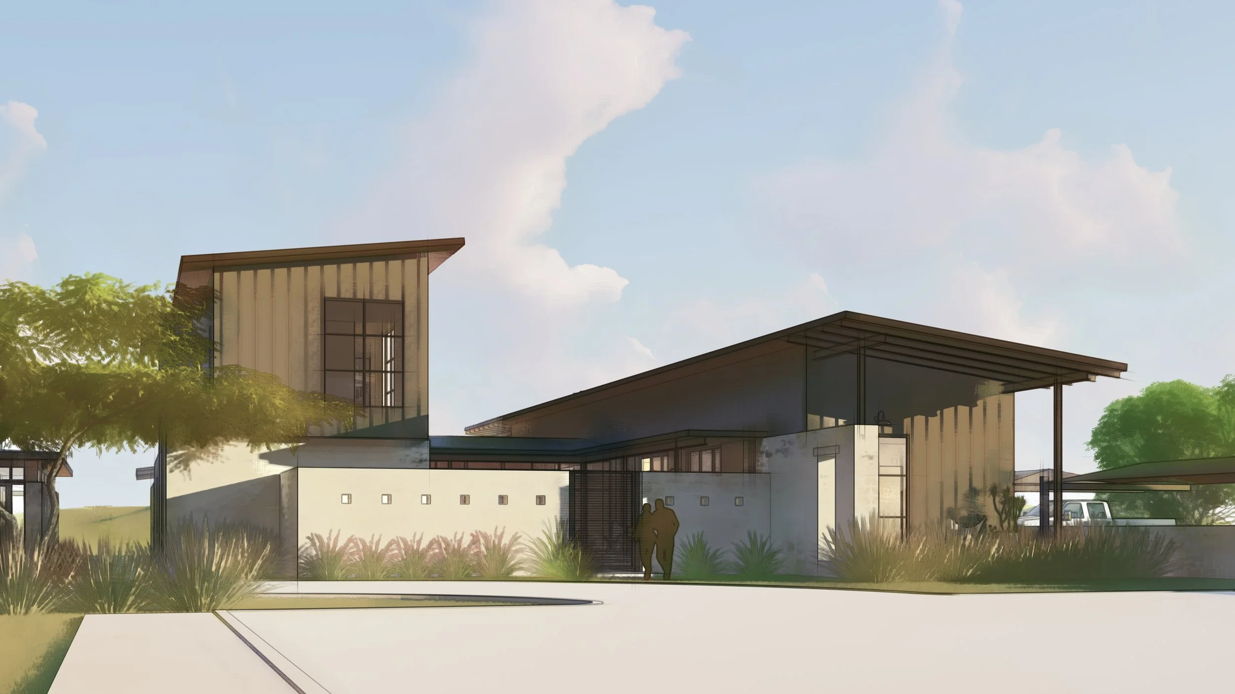 Jeff Garnett Architect_Coyote Court_Rough Creek Lodge_Street Facade.jpg