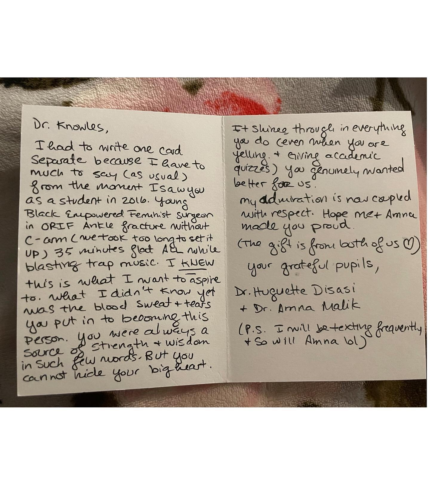 They come in as annoying interns  and leave as confident well trained surgeons. This is the part that makes teaching residents all worthwhile. #thankful #residency #lastday