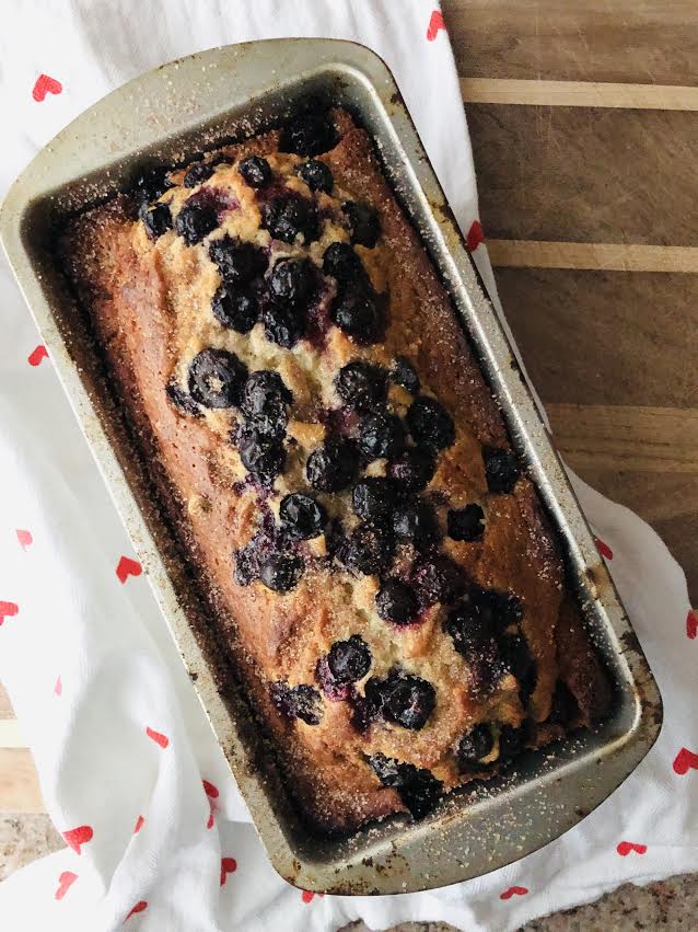 cinnamon blueberry loaf  