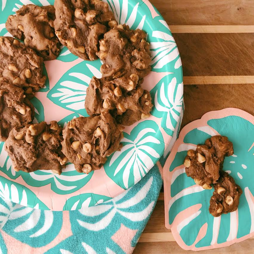 sea salt carmel chip chocolate cookies 