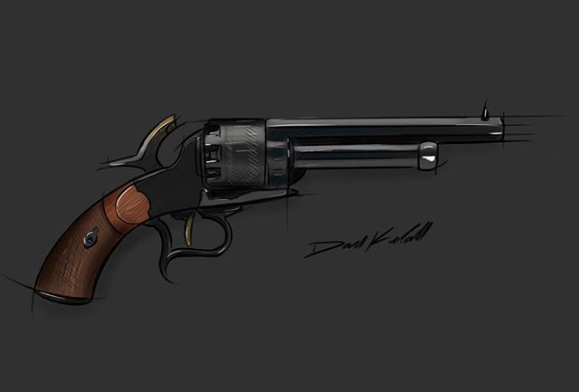 The Man in Black's LeMat revolver from #westworld 
#idsketching #sketchbook #revolver #art #instaart #sketchbookpro #industrialdesign #productdesign