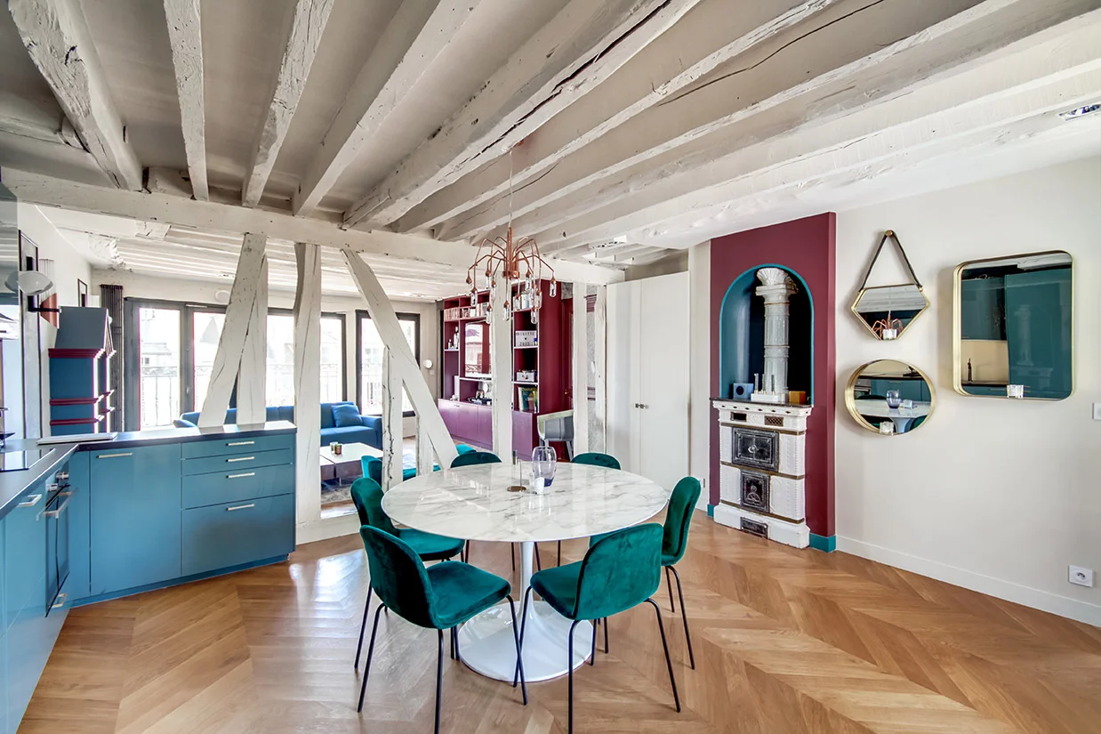 Architecture d'intérieur, décoration - Isabelle Attal - Appartement 100 m2 Cœur du Marais / Paris - 2