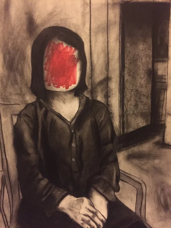 92.Self Portrait_Charcoal and Marker_20x15.jpg
