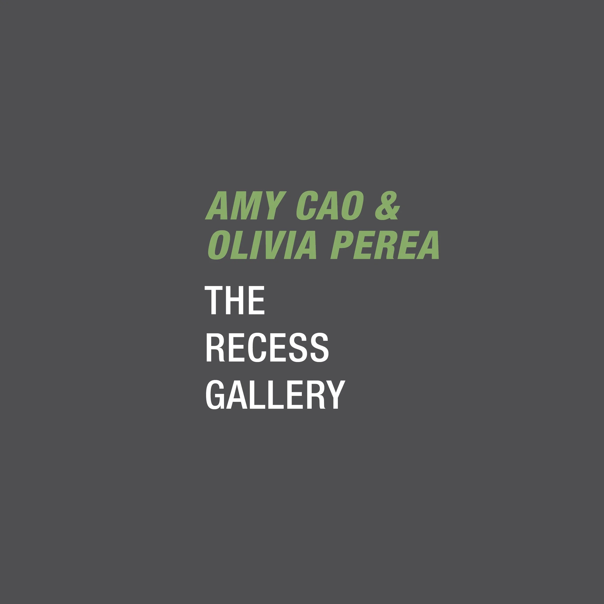 Amy Cao and Olivia Perea - Opening Reception - The Recess Gallery