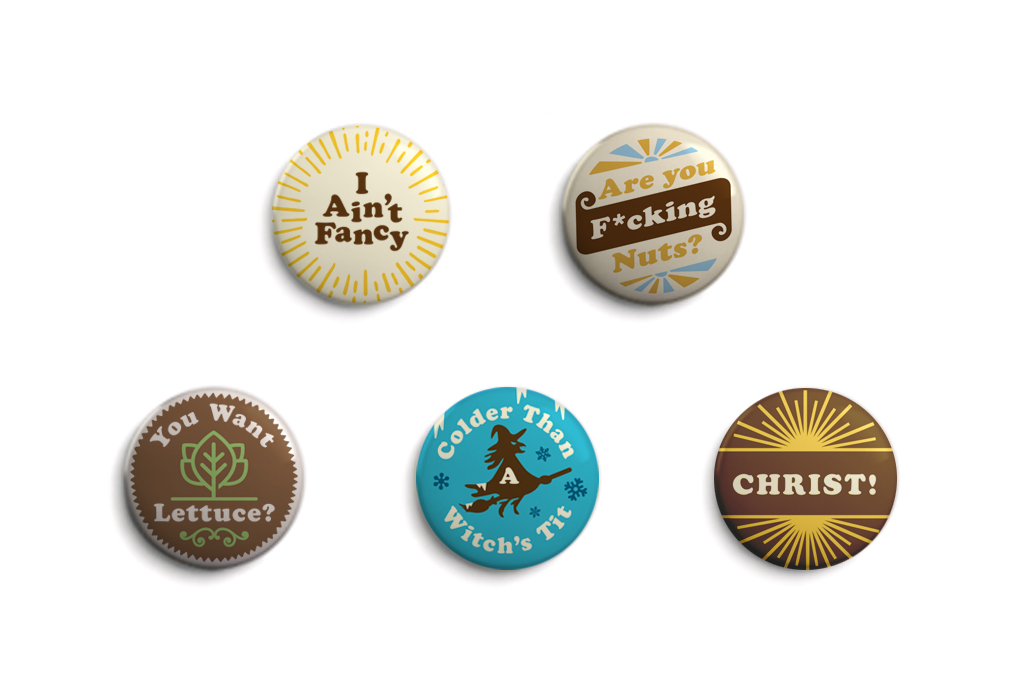 Sh*t LuVerne Says Buttons