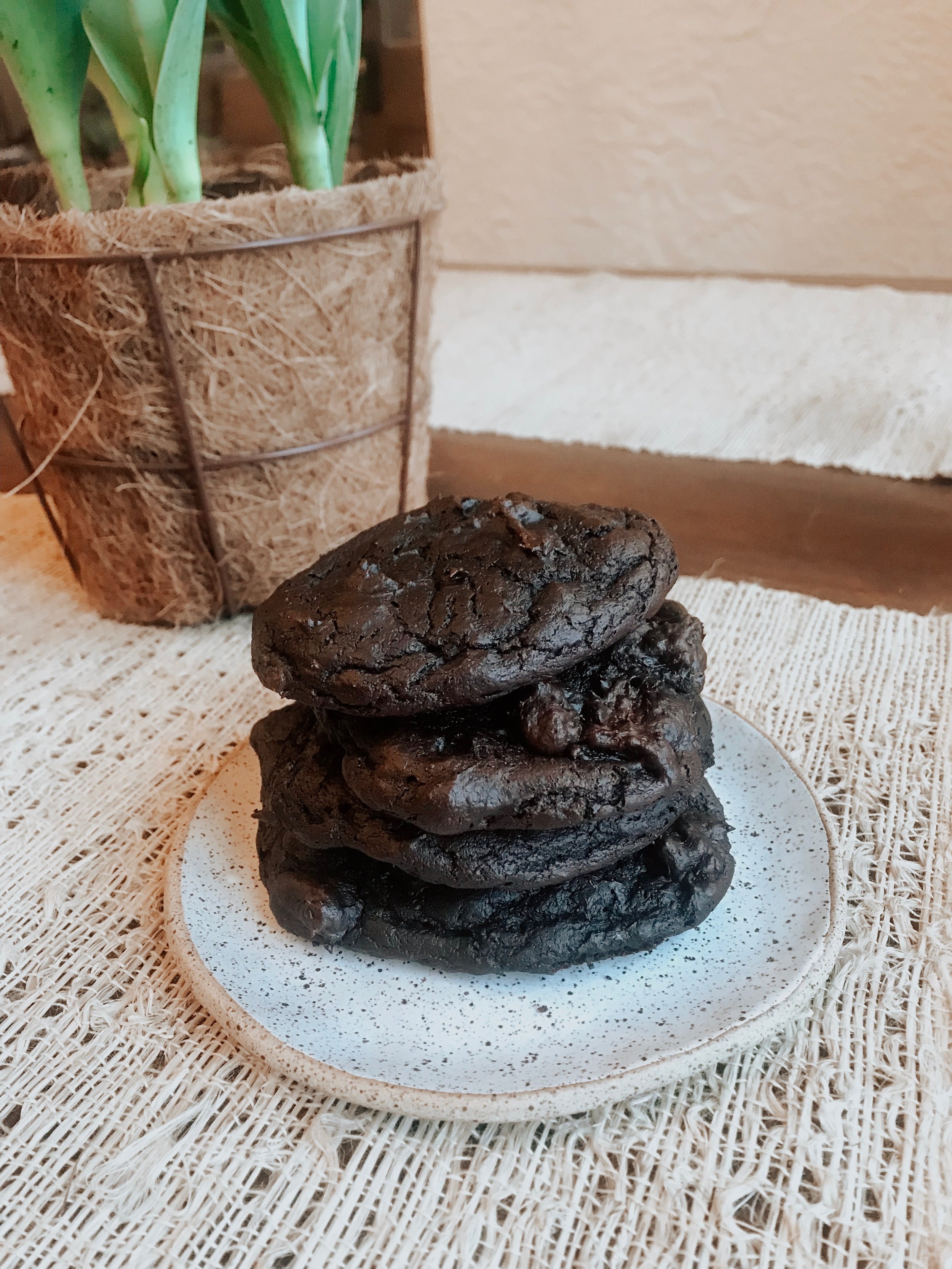 Dark Chocolate Avocado Cookies