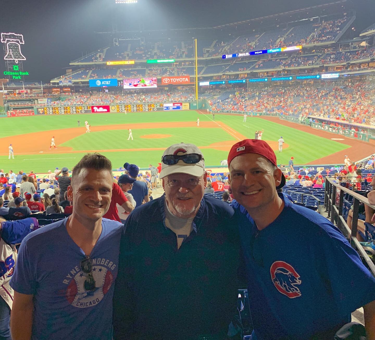 Tough night for the @cubs but my first visit to @citizensbankpark was a great one! No better place to be than the ballpark.