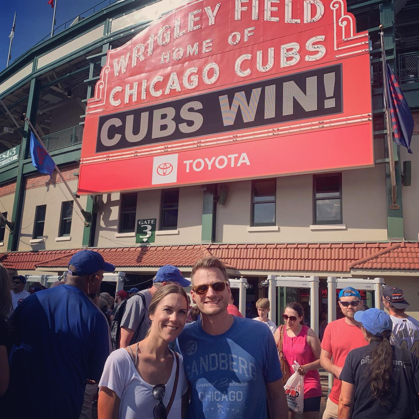 Another trip to #wrigleyfield in the books. Saw a great game yesterday! #FlyTheW