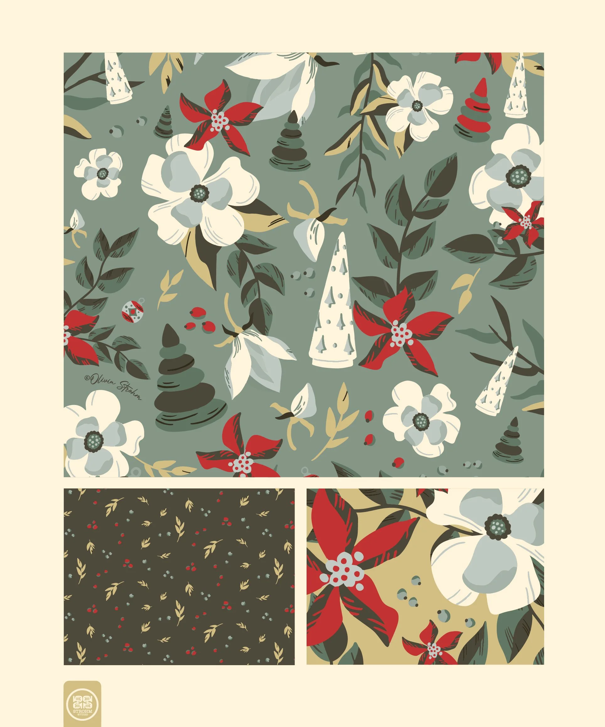 Vintage Poinsettia Collection