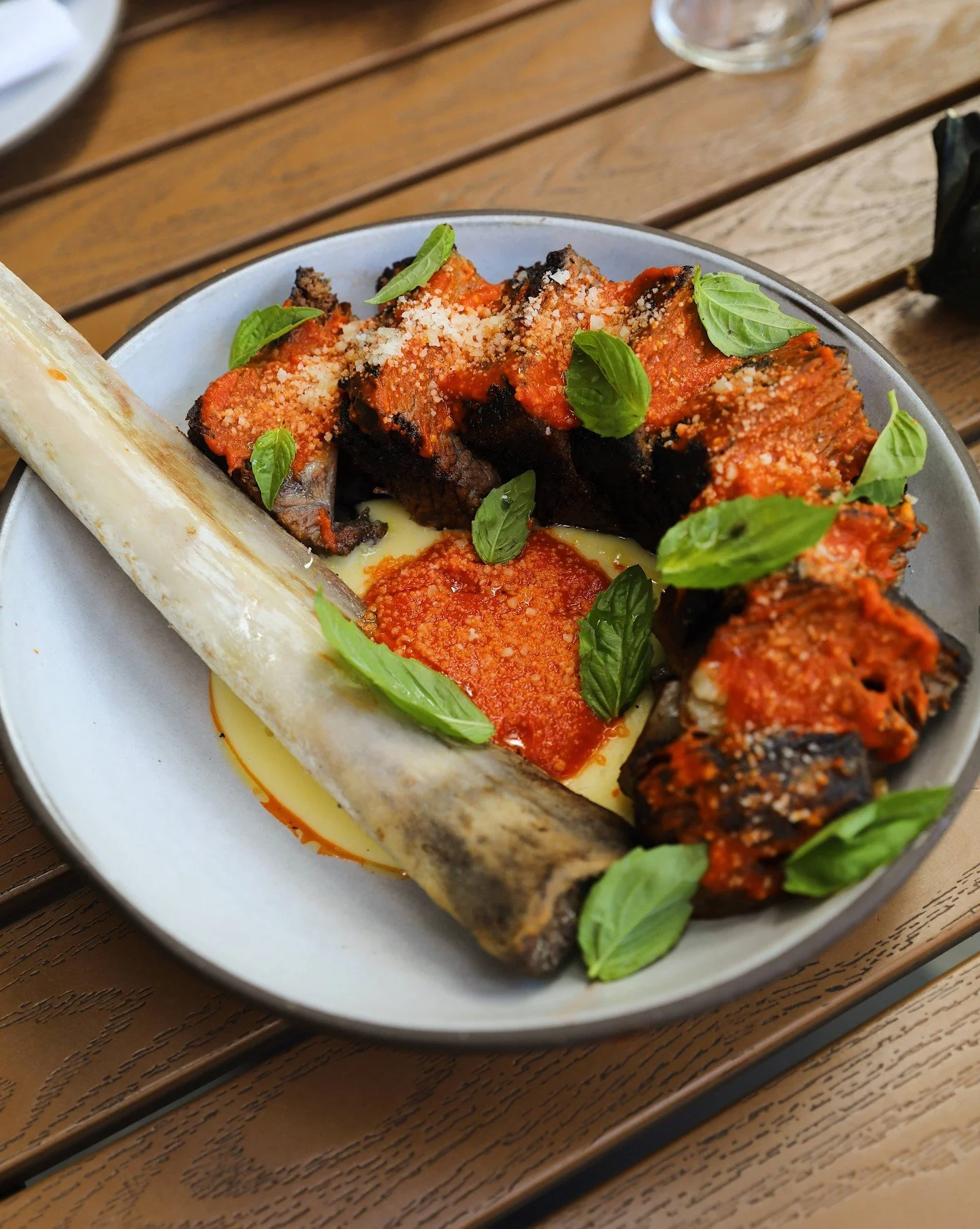 Only for the weekend: Braised wagyu short rib off the bone (yes, that bone) over polenta aligot, finished with pomodoro and basil.

Bookings available via our link-in-bio.

#seattlerestaurant #generalharvestseattle #wagyushortrib #seattlefoodie #madr