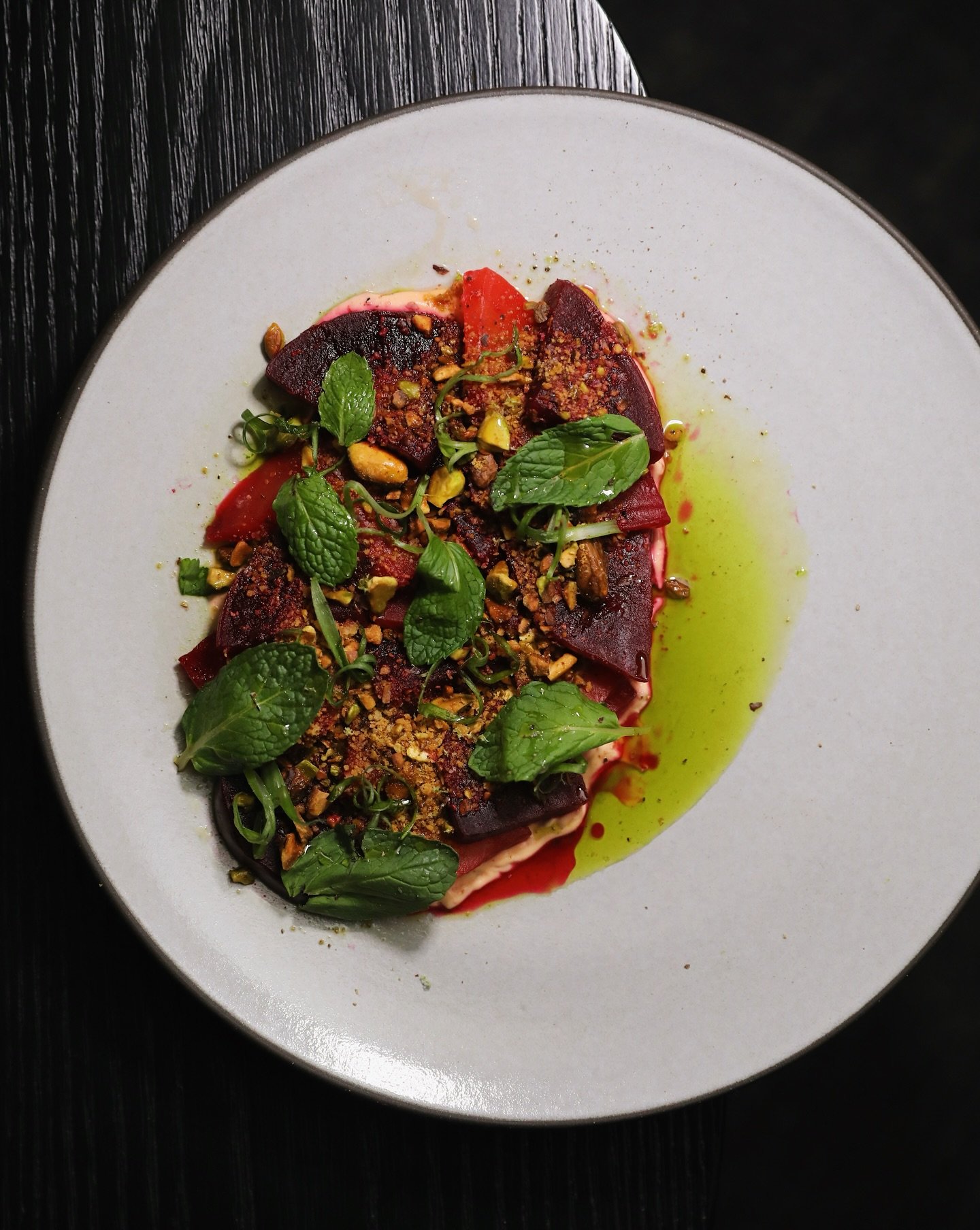 Our take on beets this season leans into sweet, savory, and nutty notes: yogurt, pistachio brown butter, scallions.

A sharable starter to begin the night. Bookings available in bio.