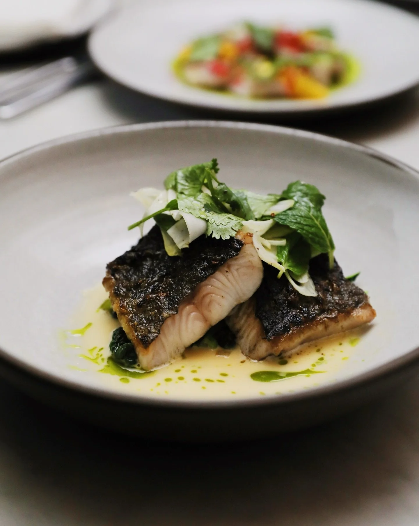Silky black cod from @eastanchorseafood with a gentle char, thoughtfully sourced and simply prepared, served with fennel, kale, and a rich butter sauce. Made with care, from ingredients we trust, for the guests we&rsquo;re glad to host.

Come on in a