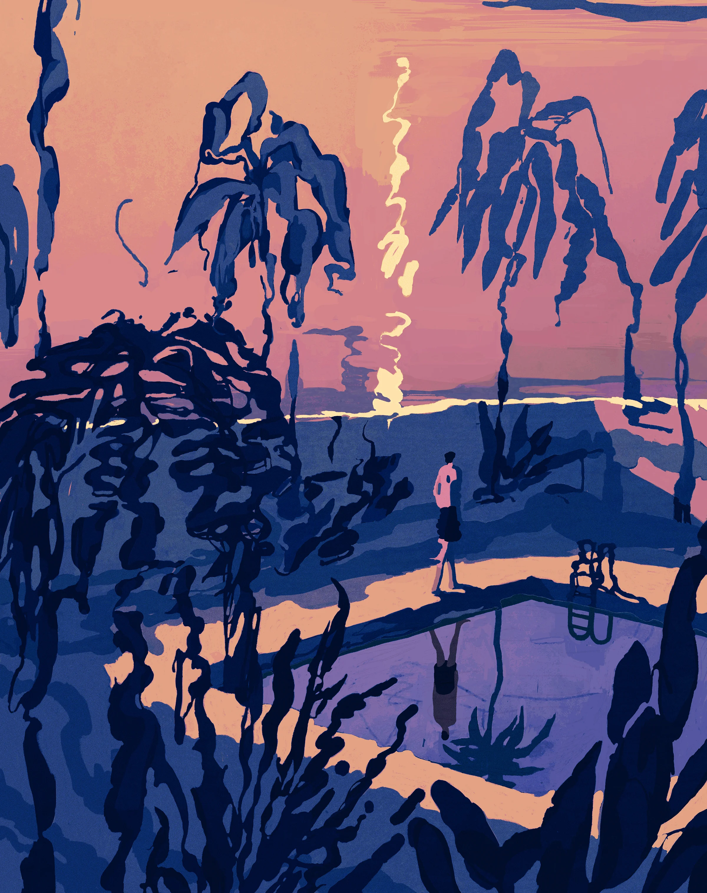 일렁이는 여름, 수영장