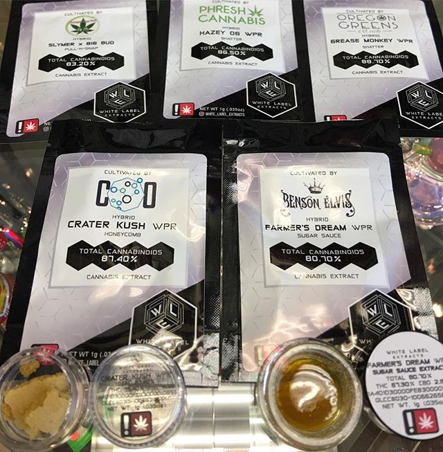 Fresh drop from @white_label_extracts the Farmers Dream is packed full of #terps. You don&rsquo;t want to miss this batch. If shatter is more your style he chocolope is off the charts. Also thank you white label for providing the terpen profiles for 