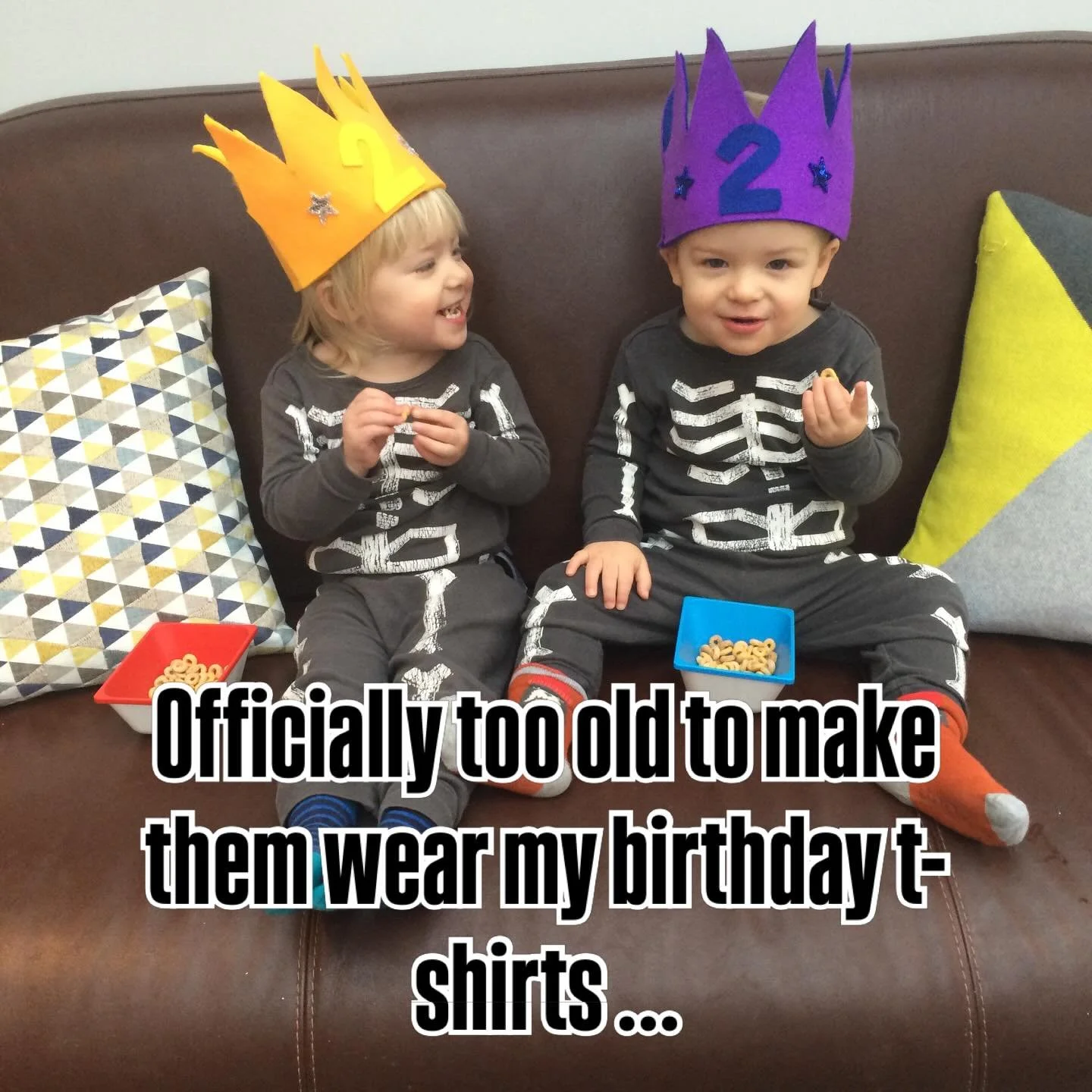 We have 12 year old twins ! The countdown is now on for the teen years 🤪 

They made excellent birthday t-shirt models over the years 🥰 

#12birthdaytwins #twinbirthday #birthdaytshirts