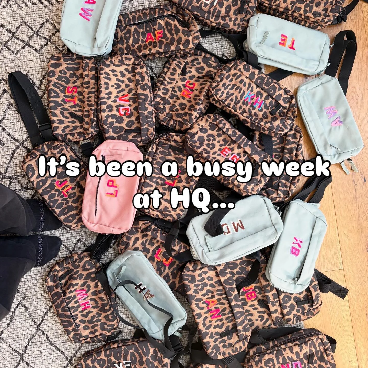 Thanks for shopping with me this week, a few photos from the studio with some colour examples for you to see 

The leopard print cross body bag being the favourite, and a perfect addition to your festival / summer holiday wardrobe 

#festivalbag #leo